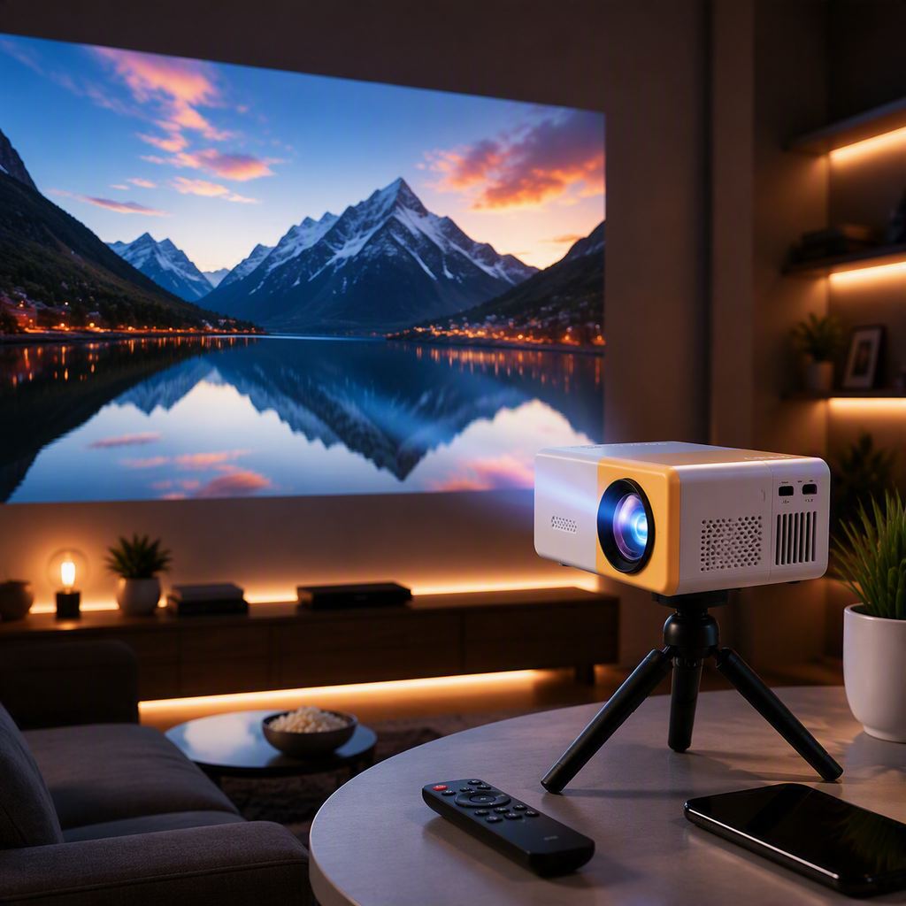Mini Proyector Multimedia Portátil | Cine en Casa HD